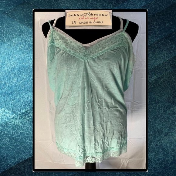 Vanity Aztec Print w/ Fringe Trim Kimono Wrap & 2 Matching Mint Tank Tops Bundle - Picture 6 of 11